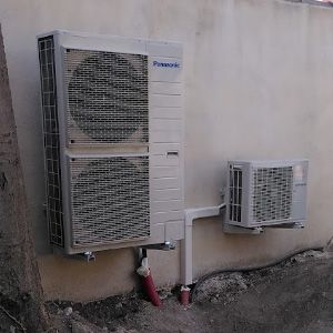 Exemple d'installation de pompe à chaleur et climatisation