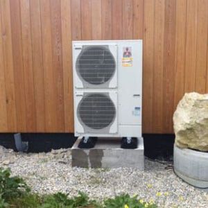 Exemple d'installation de pompe à chaleur et climatisation